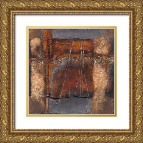 Expression II Gold Ornate Wood Framed Art Print with Double Matting by Optendrees, Liesbeth