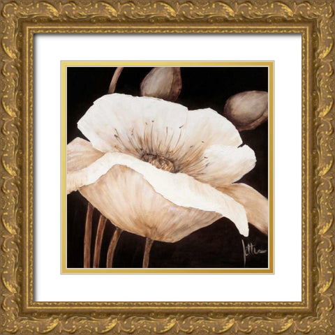 Amazing poppies II Gold Ornate Wood Framed Art Print with Double Matting by Roseboom, Jettie