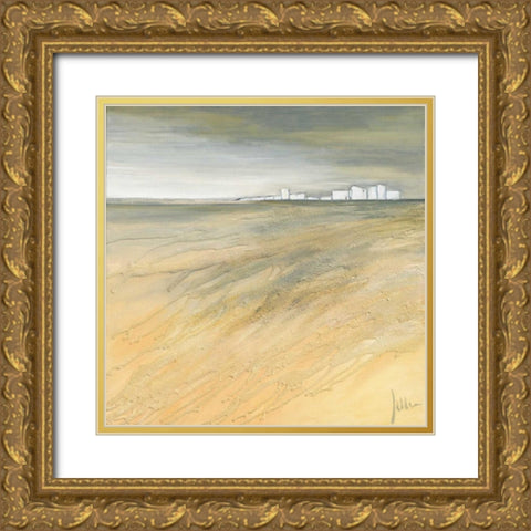 Waving landscape II Gold Ornate Wood Framed Art Print with Double Matting by Roseboom, Jettie