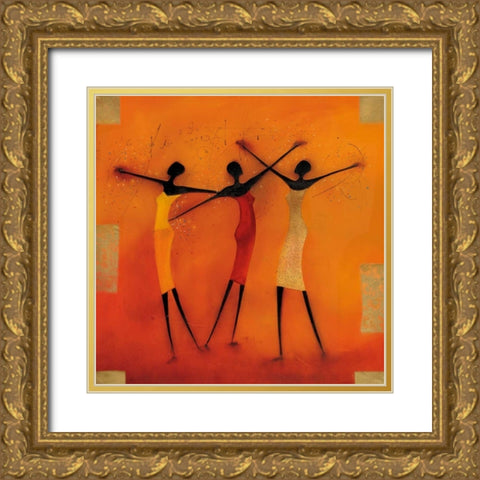 Feel free I Gold Ornate Wood Framed Art Print with Double Matting by Noordhuis, Jan Eelse