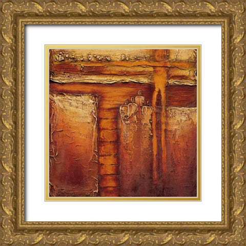 Join together II Gold Ornate Wood Framed Art Print with Double Matting by Optendrees, Liesbeth