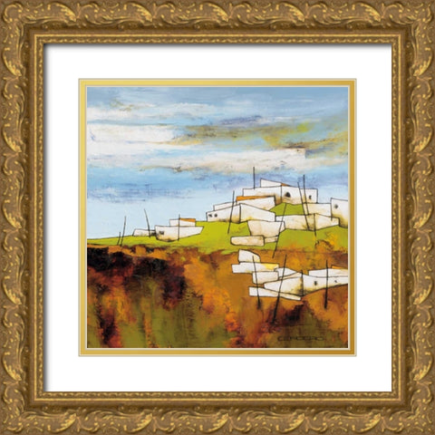 Peaceful village I Gold Ornate Wood Framed Art Print with Double Matting by Cordaro, Emiliano