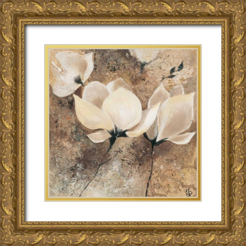 Magnolia II Gold Ornate Wood Framed Art Print with Double Matting by Volynets, Yuliya