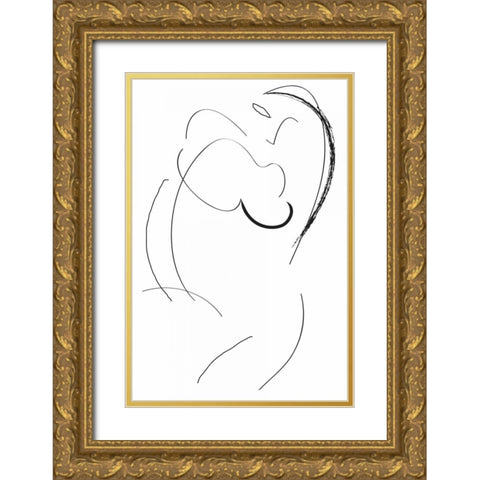 Signatura I Gold Ornate Wood Framed Art Print with Double Matting by Waltz, Anne