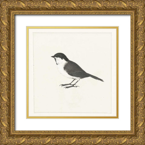 Birdy II Gold Ornate Wood Framed Art Print with Double Matting by Waltz, Anne