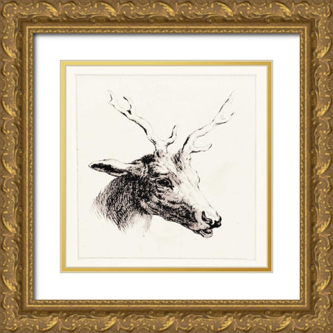 Adeerable I Gold Ornate Wood Framed Art Print with Double Matting by Waltz, Anne