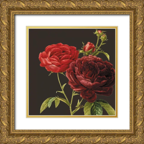 Classic rose Gold Ornate Wood Framed Art Print with Double Matting by Waltz, Anne