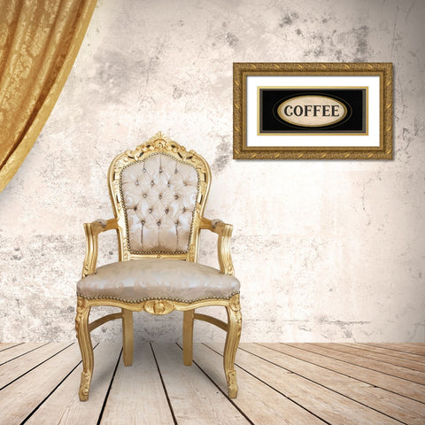 Coffee II Gold Ornate Wood Framed Art Print with Double Matting by Waltz, Anne