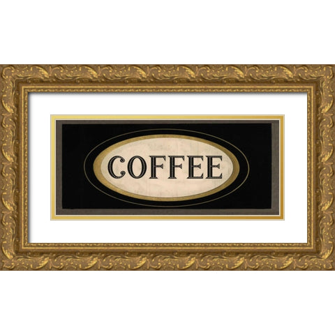 Coffee II Gold Ornate Wood Framed Art Print with Double Matting by Waltz, Anne
