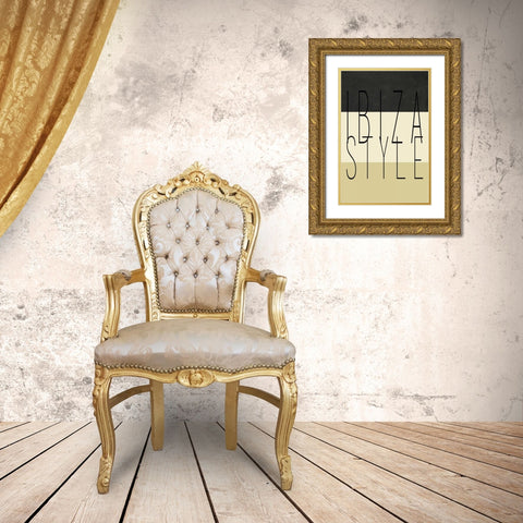 Ibiza style Gold Ornate Wood Framed Art Print with Double Matting by Waltz, Anne