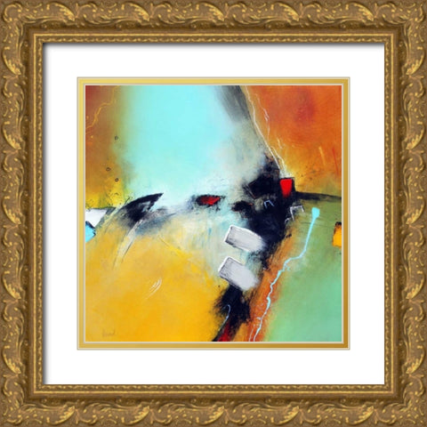 Inside Power Gold Ornate Wood Framed Art Print with Double Matting by Hansl, Alfred