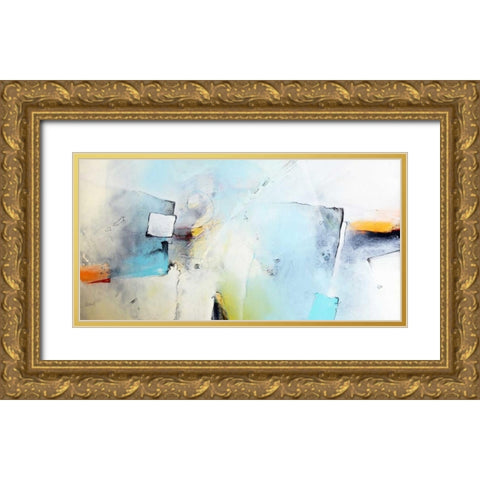 Wenn das Eis bricht Gold Ornate Wood Framed Art Print with Double Matting by Hansl, Alfred