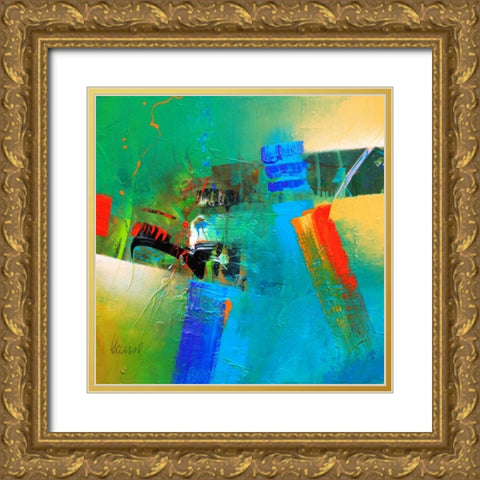 Concerto 1 Gold Ornate Wood Framed Art Print with Double Matting by Hansl, Alfred