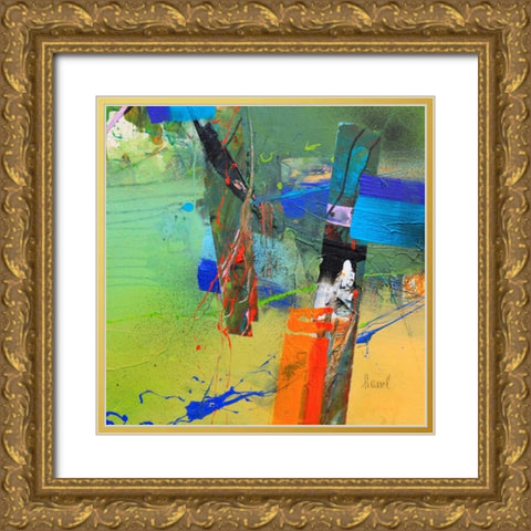 Concerto 2 Gold Ornate Wood Framed Art Print with Double Matting by Hansl, Alfred