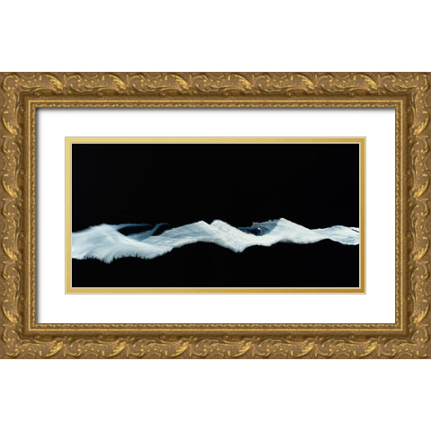Floating Mountain Gold Ornate Wood Framed Art Print with Double Matting by Jungk, Andreas