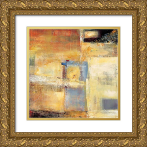 Colorfield I Gold Ornate Wood Framed Art Print with Double Matting by Danckaert, Bea