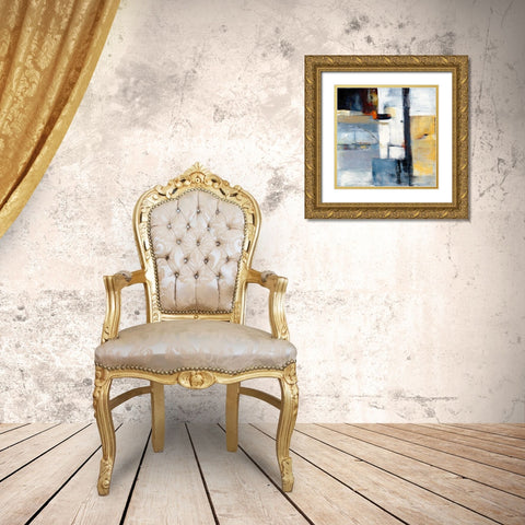 Colorfield III Gold Ornate Wood Framed Art Print with Double Matting by Danckaert, Bea