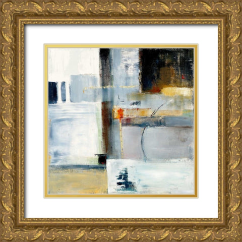 Colorfield IV Gold Ornate Wood Framed Art Print with Double Matting by Danckaert, Bea