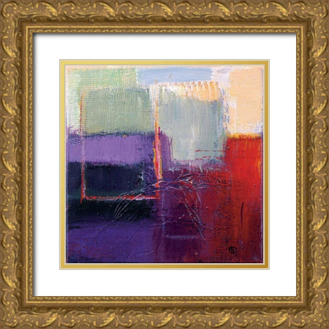 Violet Statics II Gold Ornate Wood Framed Art Print with Double Matting by Danckaert, Bea