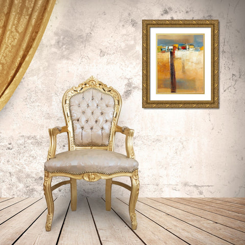 Siesta II Gold Ornate Wood Framed Art Print with Double Matting by Danckaert, Bea