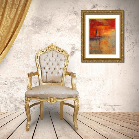 In the distance Gold Ornate Wood Framed Art Print with Double Matting by Danckaert, Bea