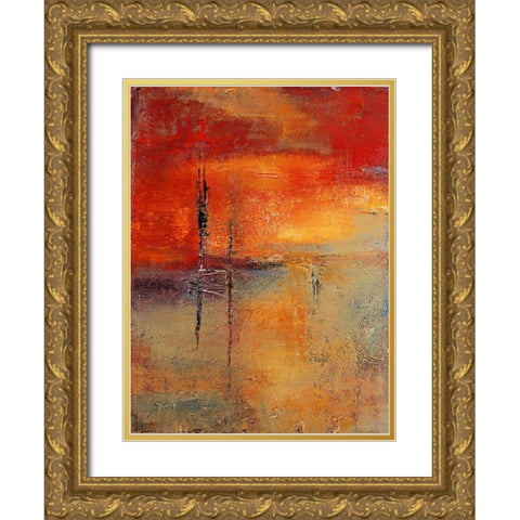 In the distance Gold Ornate Wood Framed Art Print with Double Matting by Danckaert, Bea
