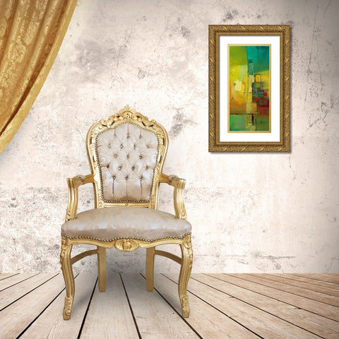 Springtime II Gold Ornate Wood Framed Art Print with Double Matting by Danckaert, Bea