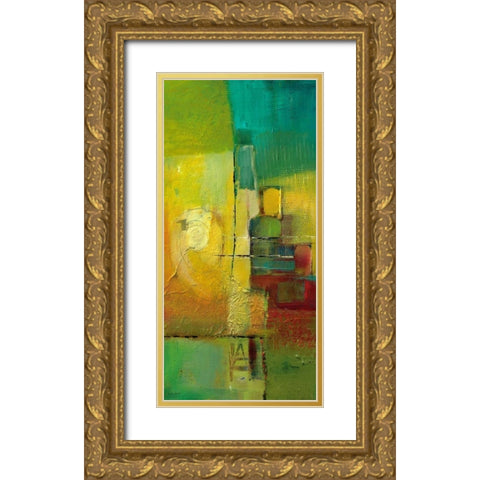 Springtime II Gold Ornate Wood Framed Art Print with Double Matting by Danckaert, Bea