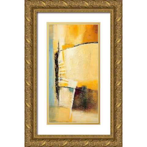 Bridge across 1 Gold Ornate Wood Framed Art Print with Double Matting by Danckaert, Bea