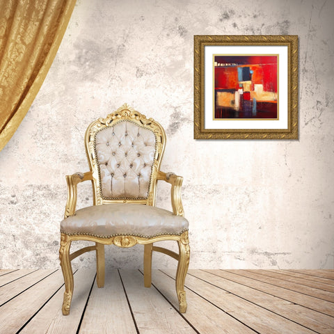 Colorful memories Gold Ornate Wood Framed Art Print with Double Matting by Danckaert, Bea