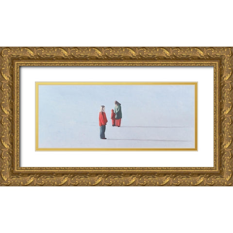 Im Winterlicht Gold Ornate Wood Framed Art Print with Double Matting by Kock, Bernhard