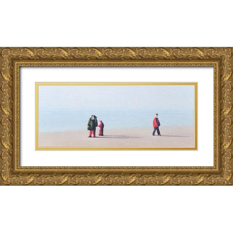 Am Meer Gold Ornate Wood Framed Art Print with Double Matting by Kock, Bernhard