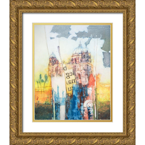 Berlin Gold Ornate Wood Framed Art Print with Double Matting by Lieck, Carl-Heinz