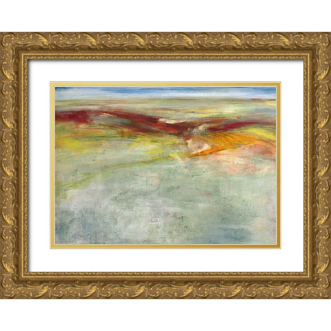 Weites Land I Gold Ornate Wood Framed Art Print with Double Matting by Ohland, Christa