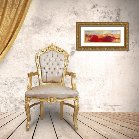 Sommerland I Gold Ornate Wood Framed Art Print with Double Matting by Ohland, Christa