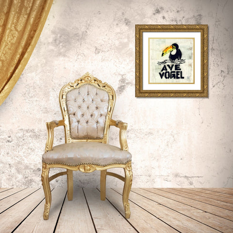 Ave Gold Ornate Wood Framed Art Print with Double Matting by Eliot