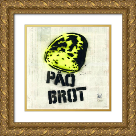 Pao Gold Ornate Wood Framed Art Print with Double Matting by Eliot