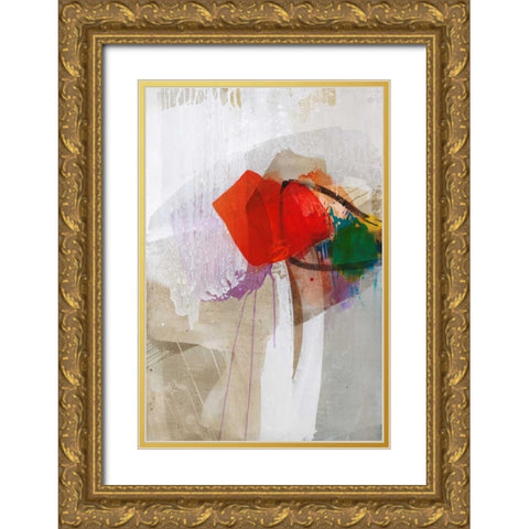 The Red One Gold Ornate Wood Framed Art Print with Double Matting by Ruttkau,El