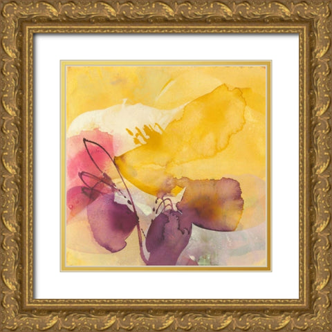 Blossoms Gold Ornate Wood Framed Art Print with Double Matting by Witt, El