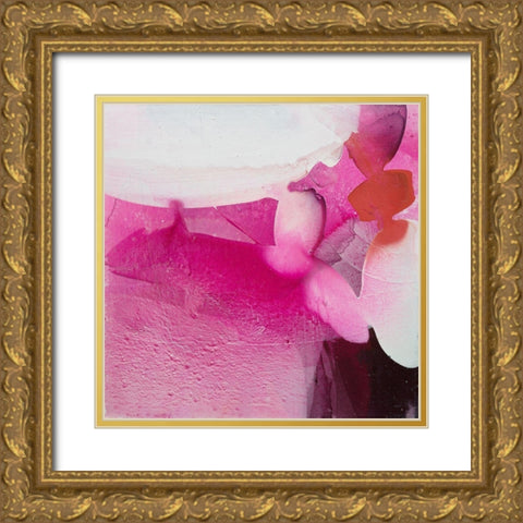 Blossom Petals Gold Ornate Wood Framed Art Print with Double Matting by Witt, El