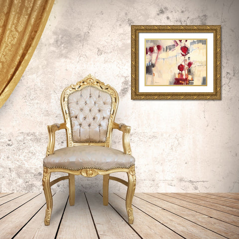 Tulpentanz I Gold Ornate Wood Framed Art Print with Double Matting by Cusumano, Francesco