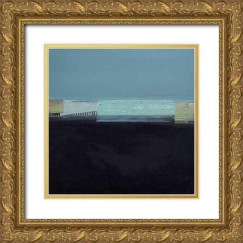 Blu II Gold Ornate Wood Framed Art Print with Double Matting by Cusumano, Francesco