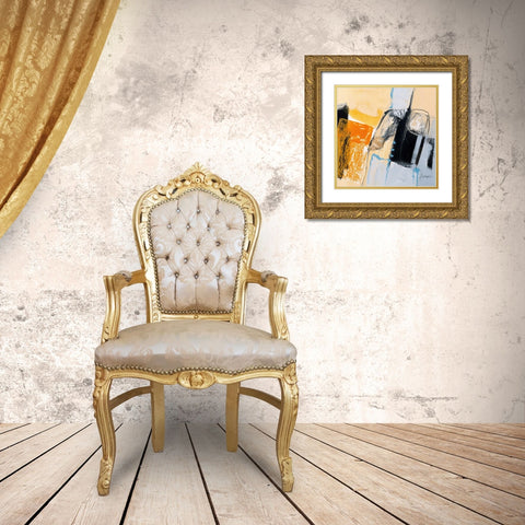 Movimenti II Gold Ornate Wood Framed Art Print with Double Matting by Cusumano, Francesco