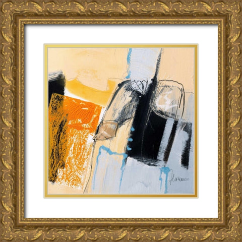 Movimenti II Gold Ornate Wood Framed Art Print with Double Matting by Cusumano, Francesco