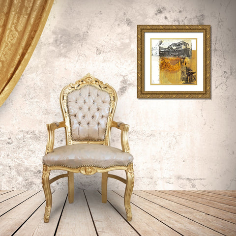 Giallo 2 Gold Ornate Wood Framed Art Print with Double Matting by Cusumano, Francesco