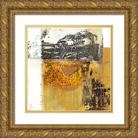 Giallo 2 Gold Ornate Wood Framed Art Print with Double Matting by Cusumano, Francesco