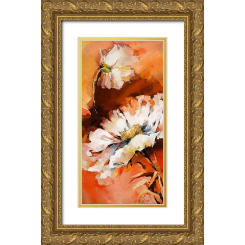 Anemonen II Gold Ornate Wood Framed Art Print with Double Matting by Filatov, Elena
