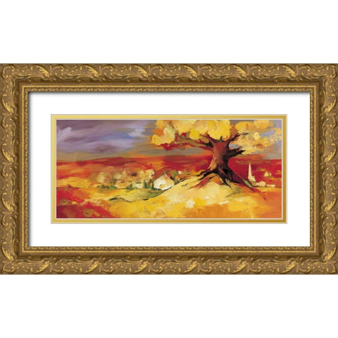 Bergkirchen Gold Ornate Wood Framed Art Print with Double Matting by Filatov, Elena