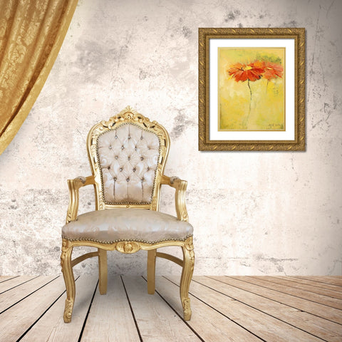 Feldblumen I Gold Ornate Wood Framed Art Print with Double Matting by Filatov, Elena