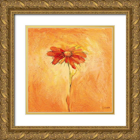 Fiore 2 Gold Ornate Wood Framed Art Print with Double Matting by Filatov, Elena